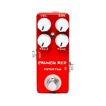 

Mosky Crunch Red Distortion Guitar Effect Pedal Crunch Distortion Micro Guitar Pedal 9V Effect Guitar Accessories