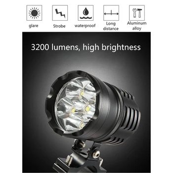 

High Spotlight Super bright Motorcycle Boat Spot Driving Headlight Motorbike Fog Head Light Lamp 4LED/6LED