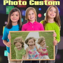 Алмазная живопись, фотографии на заказ, полная квадратная/круглая картина, стразы, алмазная вышивка, подарок для ребенка, свадьбы и родителей