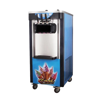 

The best 2100W table top mini soft ice cream making vending machine 3 Flavors Ice Cream Maker with free shipping
