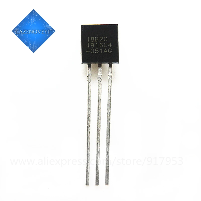 10 шт./лот электронный чип DS18B20 TO-92 18B20 датчик температуры IC 18b20 diy в наличии |