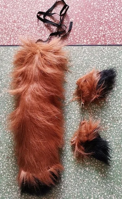 

Zootopia Fox Nick Wilde Cosplay Wig ears and tail for Halloween christmas party men women funny animal fox cosplay Costumes