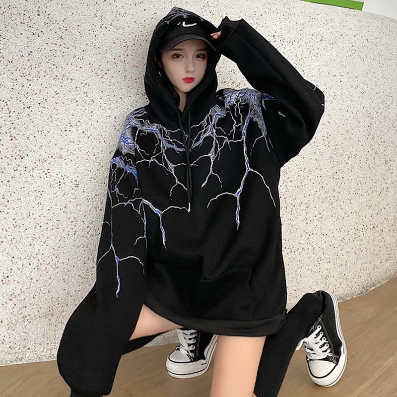 JoinYouth Harajuku теплые зимние толстовки женские 2019 японский стиль печати с капюшоном BF