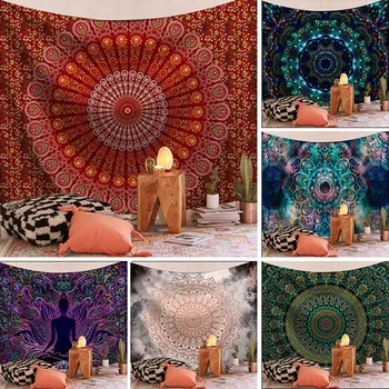 

Tapestry Mandala Series Printing Home Tapestry Wall Hanging Beach Sitting Blanket Beach Towel Art Tapestry