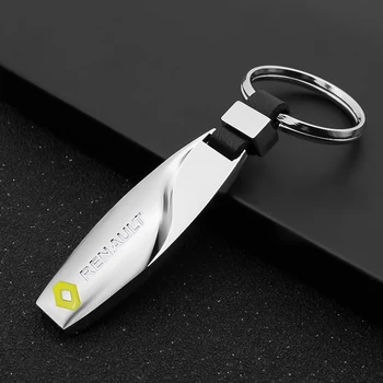 

3D Teardrop-Shaped Metal Car Styling Keychains Key Chain Key Rings For Renault Twingo Clio Captur Megane 2 3 Kadjar Accessories