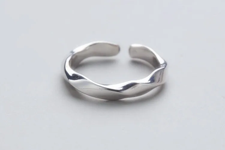 DreamySky богемные 925 пробы серебристый неправильной формы круглые кольца для женщин Свадебные винтажные открытые, кольца на палец рождественские подарки