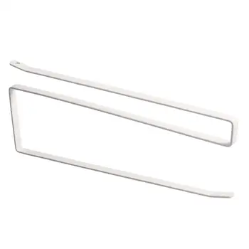 

OUNONA Cabinet Cupboard Under Shelf Kitchen Storage Rack Paper Towel Roll Dispenser Napkins Holder Trivet For Home (White)