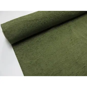 

CHENILLE Fabric smooth color OLIVE GREEN 2,45 MTS length x width 2,80 MTS