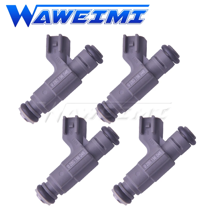 WAWEIMI 4 Pieces Fuel Injector OE 0280156046 For Ford Focus 2.0L I4