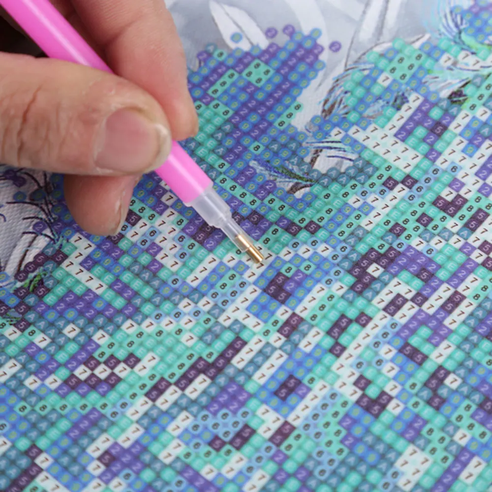 Modern Popular 5D Painting Full Drill Needle Arts Yarn Cross Stitch Diamond Painting Originality Angel Sewing Round Rhinestones