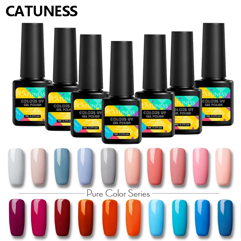 УФ-гель для ногтей CATUNESS 29 цветов долговечный базовый светодиодный 8 мл | Красота и
