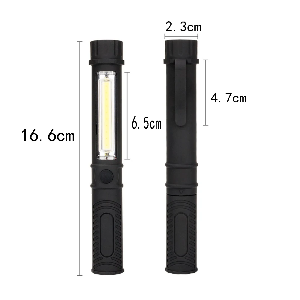 Многофункциональный портативный COB светодиодный мини-светильник для осмотра фонарей магнитное основание и зажим для обслуживания Ручка Вспышка светильник для чтения