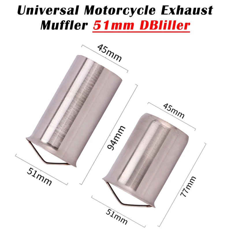 

51mm 60mm Catalyst Universal Motorcycle Exhaust Pipe Escape Muffler Silencer Insert DB Killer Eliminate Noise For Yoshimura