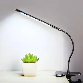 

LED Clip On Desk Lamp Stepless Dimmer Kids Book Clamp Light with USB Charging Port for Bed Besides Reading