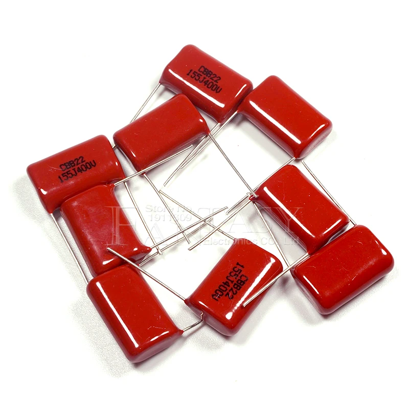 10PCS 400V155J 1.5UF Pitch 20MM 400V 155 1500nf CBB Polypropylene film capacitor polypropylene film capacitor cbb capacitor