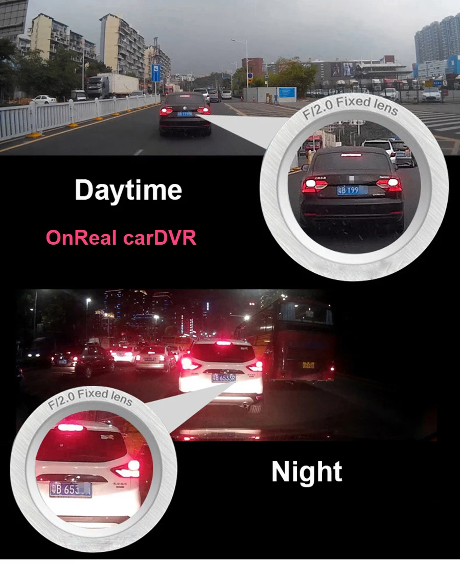 Dash cam era Nello OnReal Q322H 150 мАч батарея ночного видения Автомобильный видеорегистратор