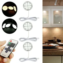 Светодиодный светильник для гостиной, кухни, спальни, ночник, освещение, беспроводной пульт дистанционного управления, светодиодный светильник для шкафа