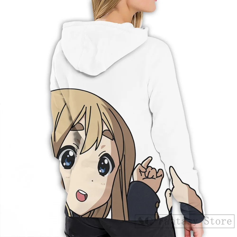 Мужские толстовки, свитшоты для женщин funny K-on! Повседневная Толстовка с капюшоном с принтом «Mugi»(справа