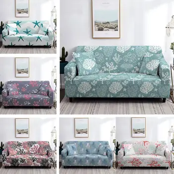 

Coral Starfish Octopus Anti-Slip Elastic Stretch Slipcover Decor Furniture Protector Couch Cover Sofa Covers 1/2/3/4 Seater