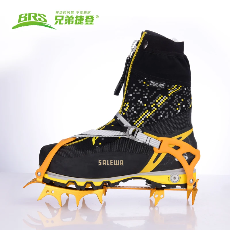 14 Teeth Claws Snow Crampons Special Al-Alloy Ice Gripper Outdoor Climbing Mountaineering Equipment Non-Slip Crampons BRS-S3 climbing crampons,ice gripper spikes