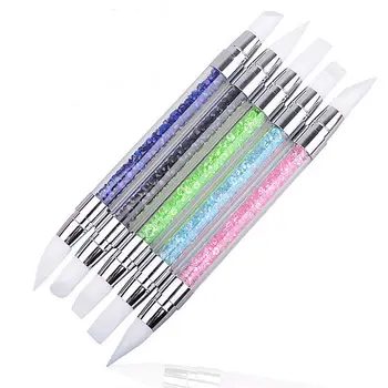 

Diamond Embroidery Double Head Point drill pen Dot Painting Point Pen Nail Art Rhinestone Picker Wax Pencil Crystal Handle Tool