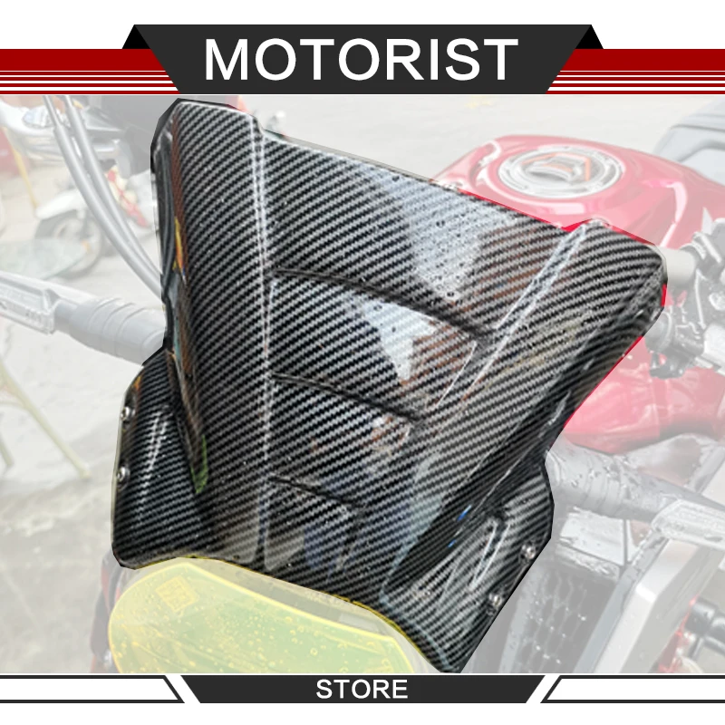 

Motorcycle accessories WindScreen Windshield Drag Wind small windshield carbon fiber visor for HONDA CB650R 2019 CB 650R cb650r