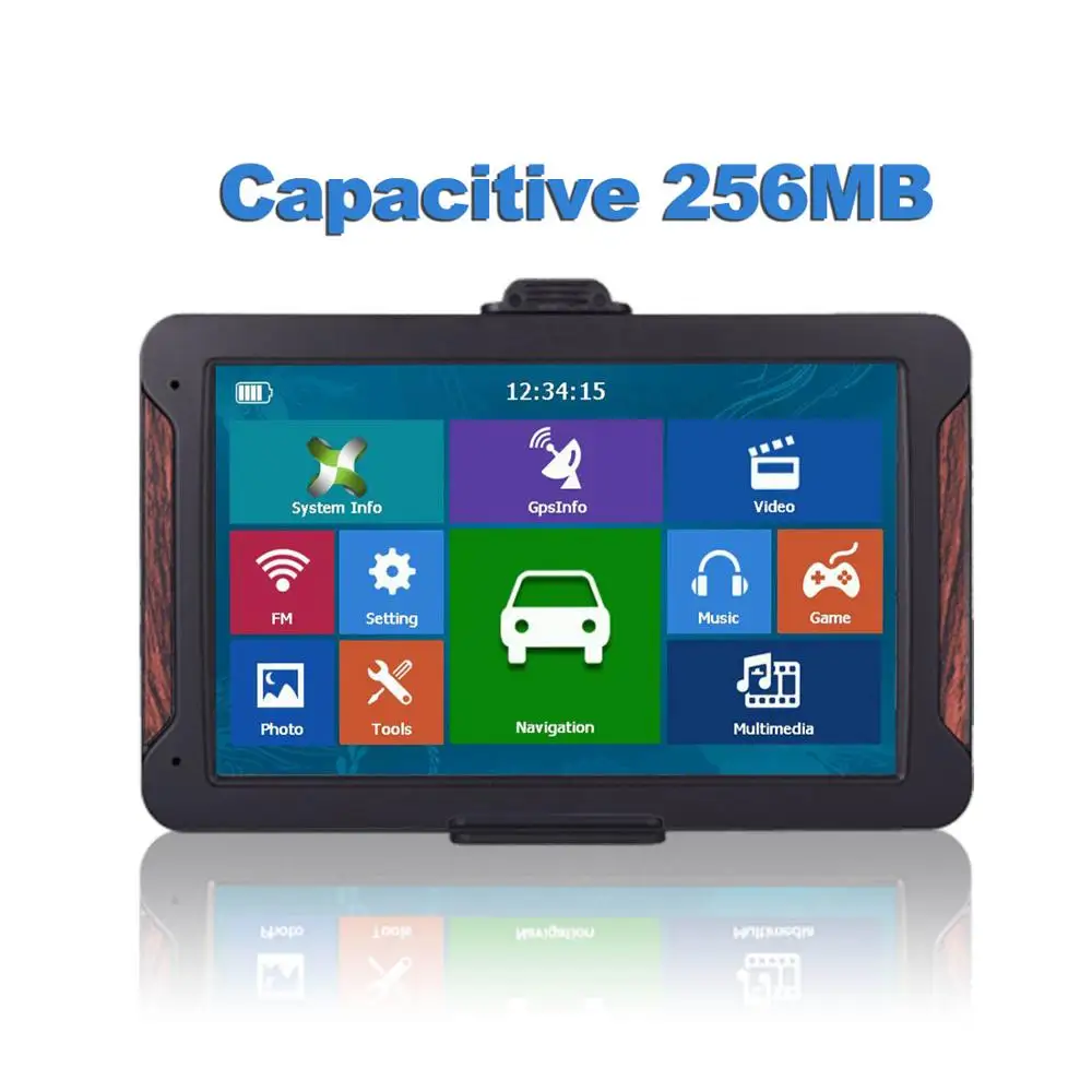 710H Oriana " HD 8G 256MB емкостный автомобильный gps-навигатор FM Bluetooth AVIN новейшая Европейская карта gps навигатор для грузовиков - Размер экрана, дюймов: Capacitive 256MB