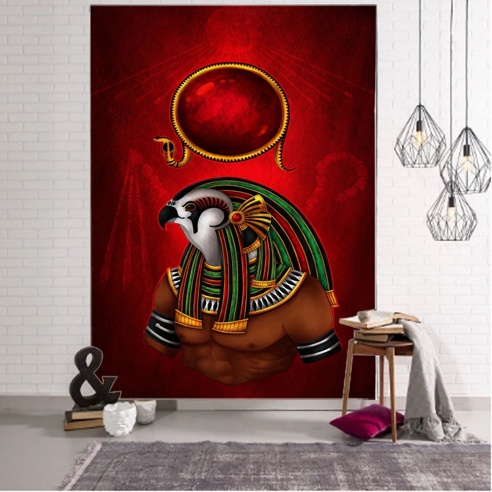 Egyptian Mythology Decorative Tapestry Mandala Bohemian Hippie Wall Tapestry for Living Room Bedroom tapestry decor