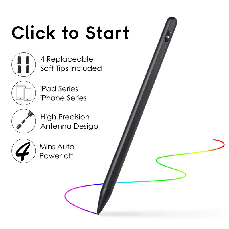 Для apple Pencil 2 планшет стилус для смартфона для рисования сенсорная ручка умный емкостной карандаш для apple iPad Pro 11 miini 5 Xiaomi