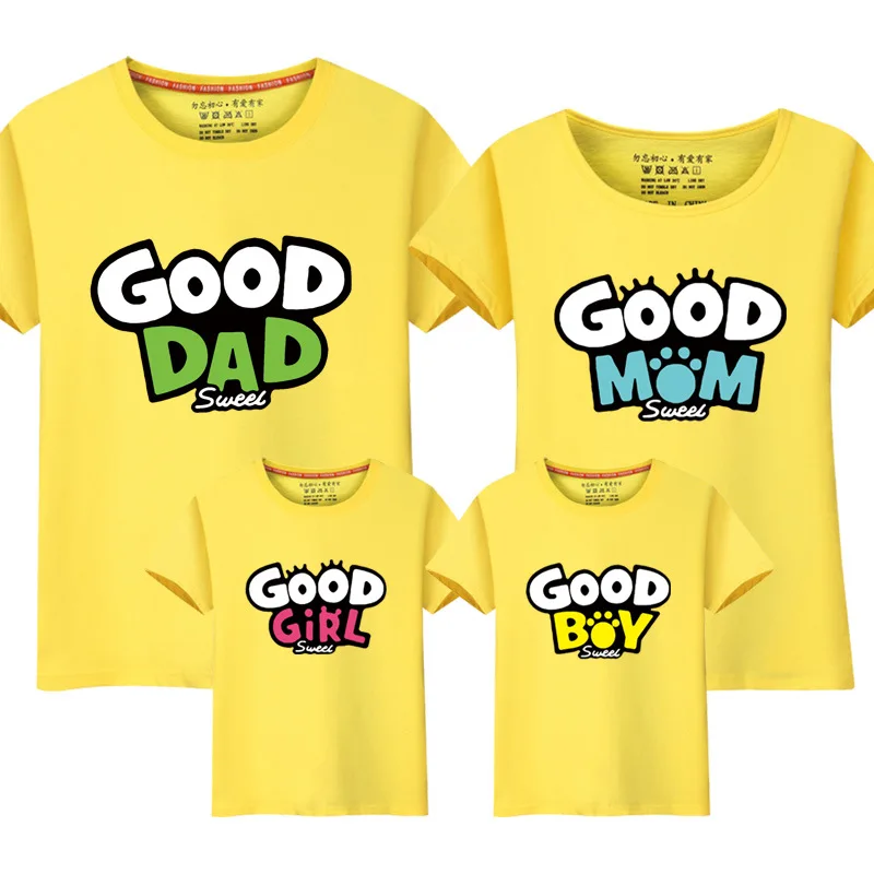 

Mom and Son Matching Clothes Family Look Summer Shirts femme kids clothes Mommy and Daughter Father and Son
