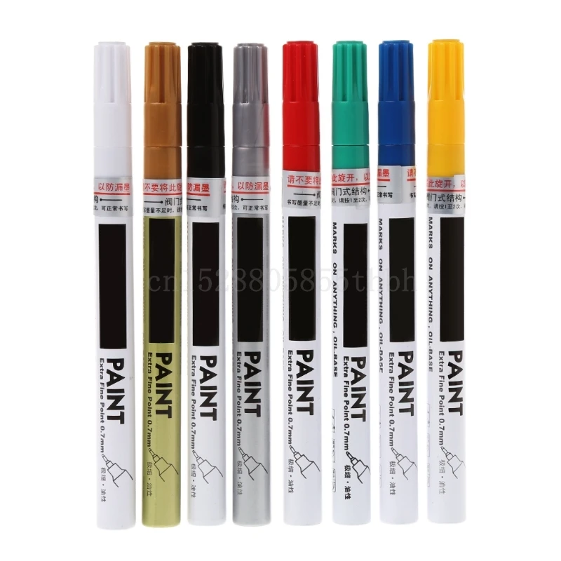 Rotulador metálico de 0,7mm con punta fina, rotulador para pintura permanente, Universal