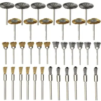 

Brass Brush set Metal Cleaning Rust Sanding Stone Grinding Dusting 36pcs