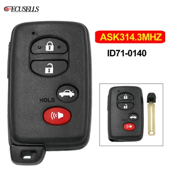 

3+1/4 Button Smart Card -US ASK314.3Mhz ID71-0140 with TOY48 Emergency Key Use for LEXUS ES350 IS250 IS350 GS300-600H 2007-2009
