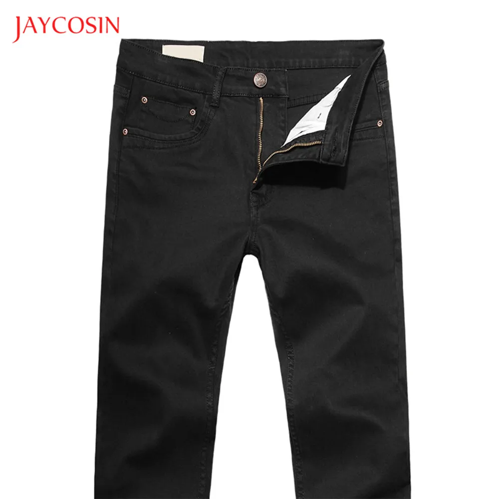 Jaycosin, модные мужские хлопковые прямые джинсы, Классические деловые джинсы, весна-осень, мужские джинсовые штаны, высококачественные брендовые штаны