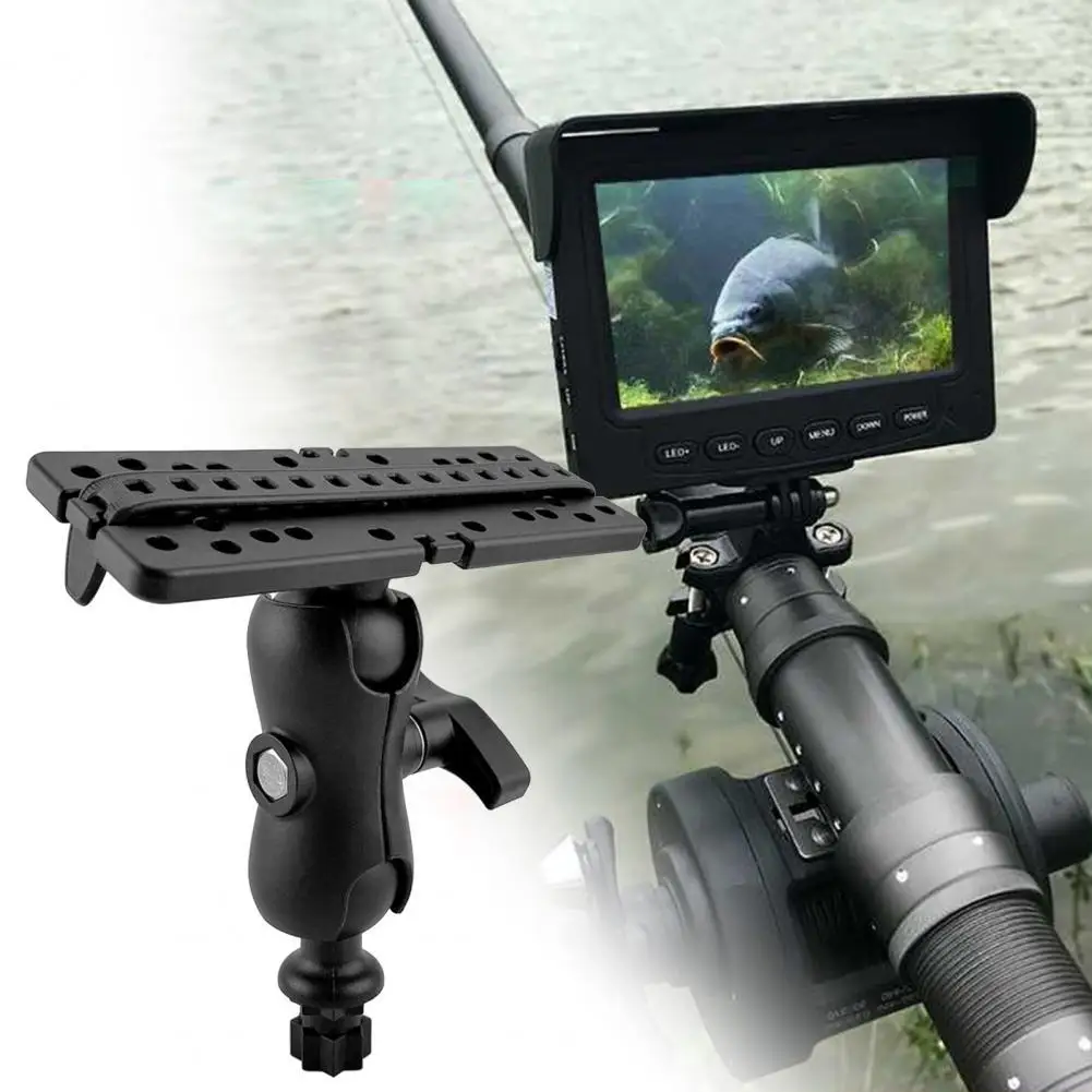 

Fish Finder Premium Round Mounted Bracket Fish Finder Tool Swivel Ball Mount Base Fishfinder GPS Plate Rotating Fish Detector