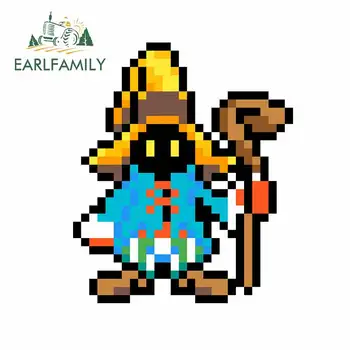 

EARLFAMILY 13cm x 11.1cm for Pixel Final Fantasy Vivi Camper Car Stickers DIY Waterproof Scratch-proof Body for Car Trunk Decal