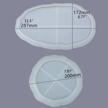 

Jewelry Plate Dish Mold Ashtray Tray Resin Mold Epoxy Mold Resin Casting Molds X7YC