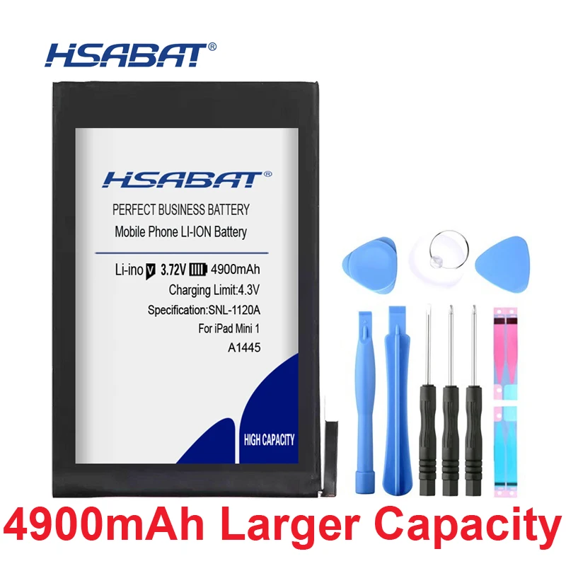 Аккумулятор HSABAT 0 Cycle 4900mAh для ipad mini 1 для ipad mini1 A1445 A1432 A1454 A1455 запасной аккумулятор высокого качества