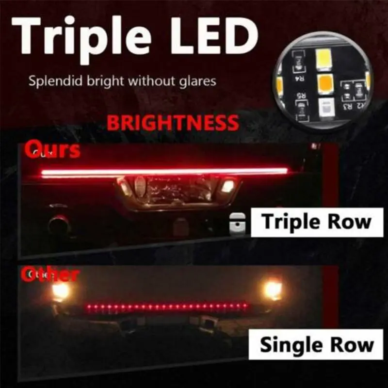 60/" Tailgate LED Strip Bar Truck Stop Brake Turn Signal Tail Light for Ford F150