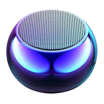 

300Mah Mini Metal Bluetooth Small Speaker Card o Portable Outdoor Subwoofer Speaker(Bule)