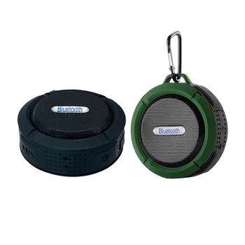 

C6 Plastic Portable Wireless Speaker with Calls Handsfree and Suction Cup Waterproof Shower Speaker