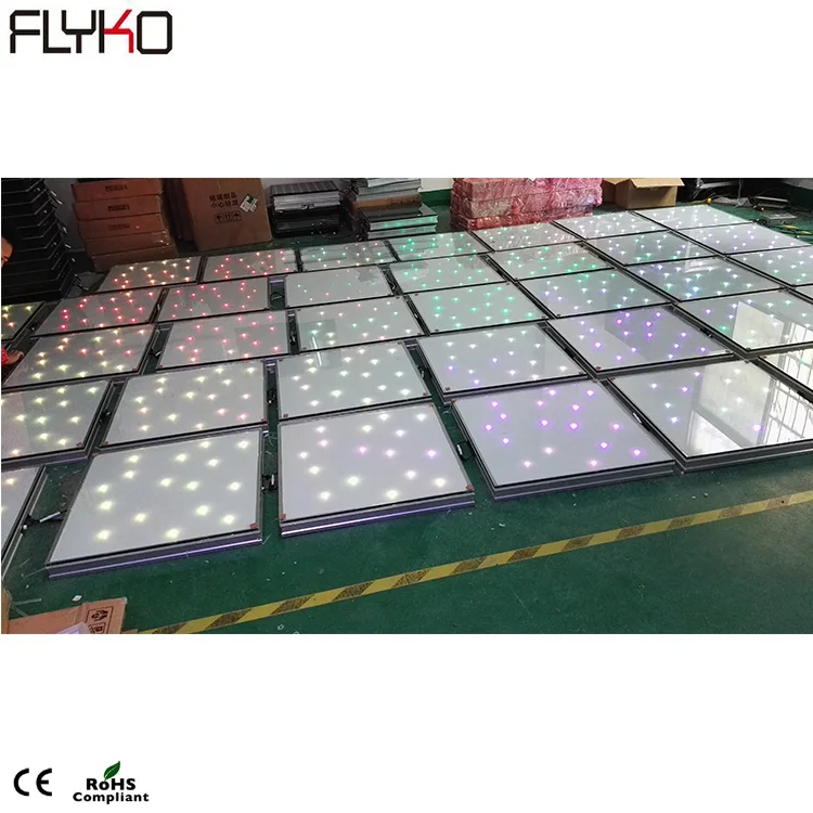 Высокое качество светодиодный Звездное освещение танцпола 60*120 см RGB, акриловый