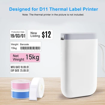 

Thermal Printing Label Paper 14*30mm 210pcs/roll Barcode Price Size Name Blank Labels Waterproof for Organizer Supermarket