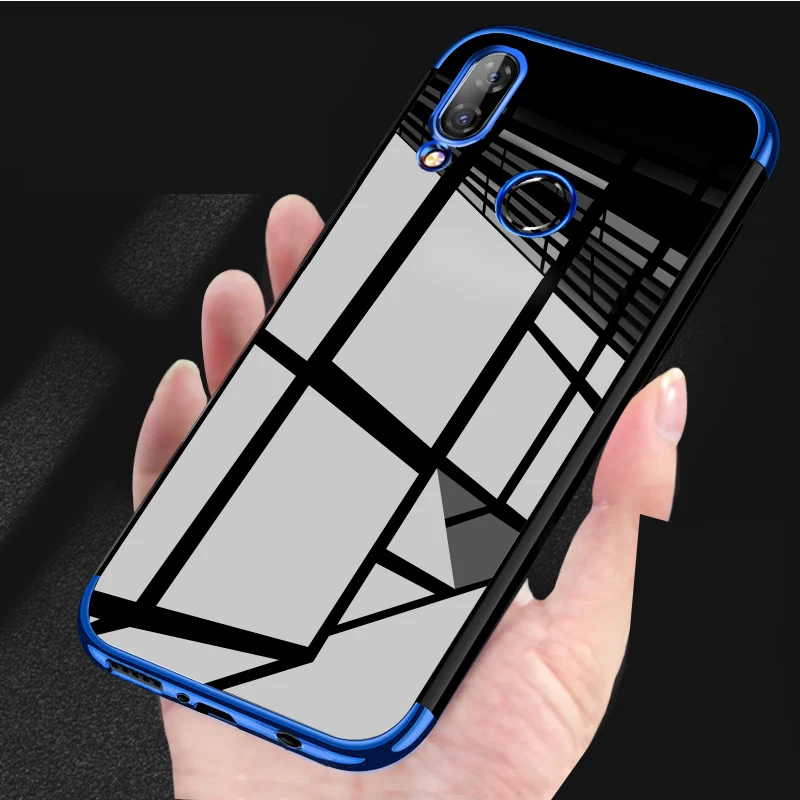 Гальванический чехол для Huawei Nova 3I силиконовый металлический ударопрочный P Smart