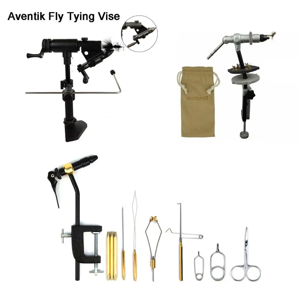 aventik-quality-aluminum-fly-tying-vise-fly-tying-tools-with-one-jaw-fitting-bobbin-holder-whip-finisher-half-hitch-tool