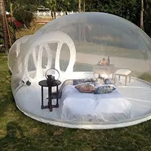 Прозрачный пузырь палатка высшего качества ПВХ пузырь отель Igloo палатка 3M/4M/5 м надувной купол с воздуходувкой гараж палатка