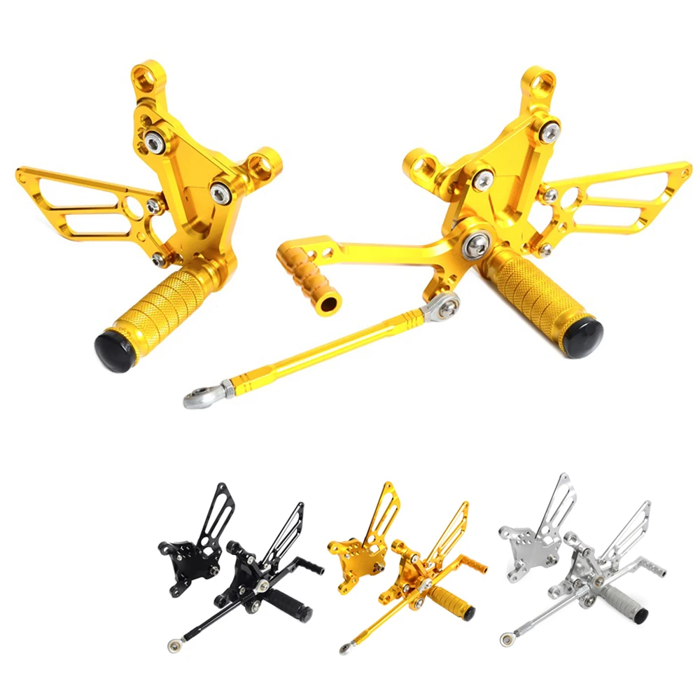 NICECNC Motorcycle Rearset Rear Set Footpegs For MV Agusta F4 Models 1998- Left Right Rearset Shift Rod