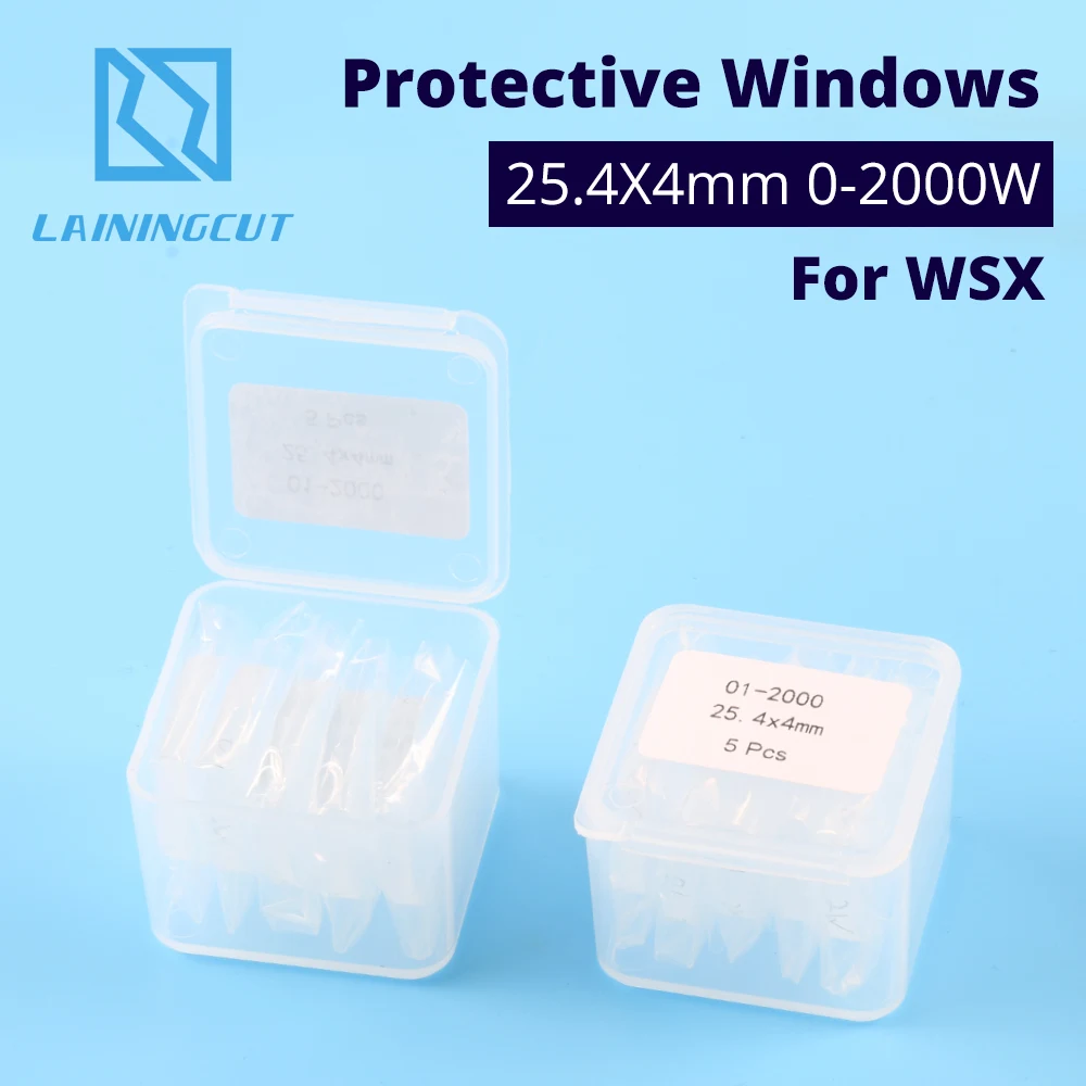 

LSKCSH WSX Protective Windows 25.4*4mm same as original Quality For WSX Raytools HSG Fiber Laser Cutting Head NC12 Wholesale