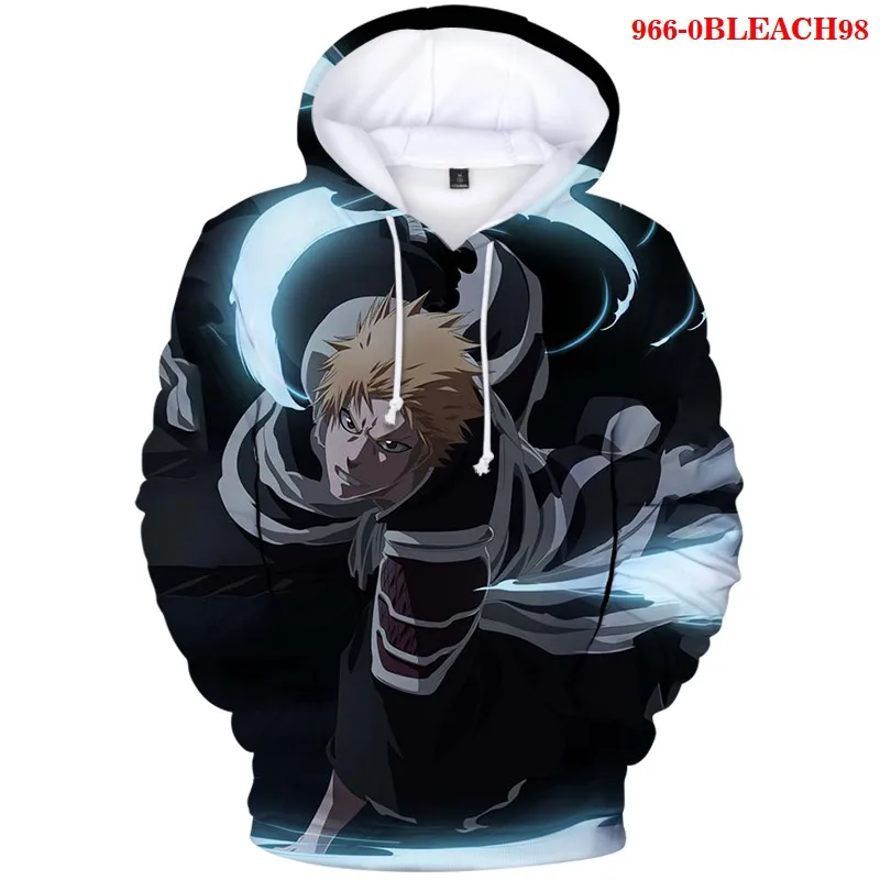 Anime BLEACH 3D Print Men's Hoodies Fashion Casual Sweatshirts Autumn Warm Pullovers Unisex Harajuku Streetwear Oversized Hoodie