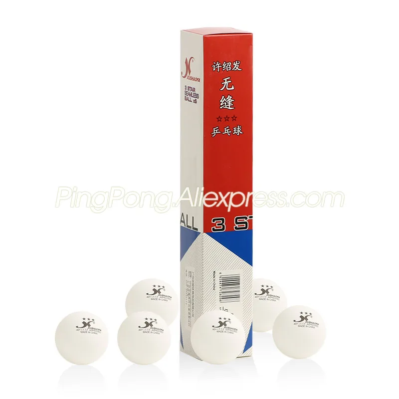 2 Boxes of 6 New Plastic Xushaofa 3 Star Seamless Table Tennis Balls 